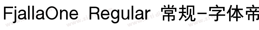 FjallaOne Regular 常规字体转换